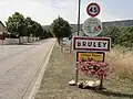 Panneau d'entrée.