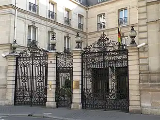 Vue de la mission diplomatique