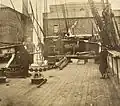 Brunel à bord de l'Aphrodita à Liverpool, vers 1857.