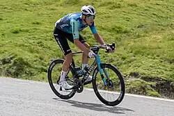 Bruno Armirail lors du Tour de France 2024 avec un vélo Van Rysel