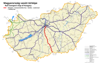 Image illustrative de l’article Ligne de Budapest à Kelebia par Kunszentmiklós-Tass