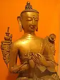 Maitreya. Bronze népalais du XVIIe&nbsp;siècle.