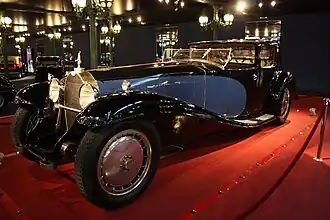 La Bugatti royale, l'une des voitures les plus chères du monde estimée à près de 100&nbsp;millions d'euros. Elle a appartenu à Ettore Bugatti fondateur de Bugatti.