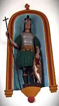 Église Sainte-Brigitte-et-Saint-Georges, statue de saint Georges.