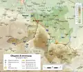 Carte topographique de la commune
