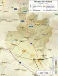 Carte géographique de la commune d'Etropolé