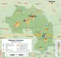 Carte géographique de la commune de Rakovski
