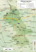 Carte géographique de la commune de Straldja