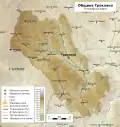 Carte topographique de la commune