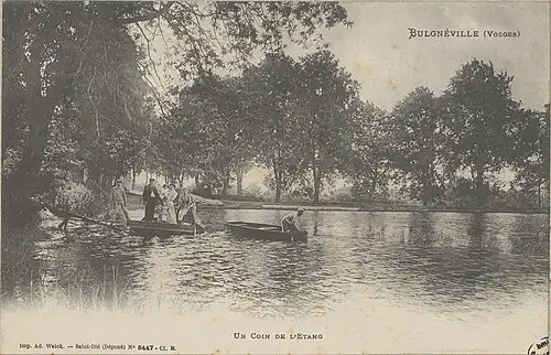 Un coin de l'étang(carte postale Adolphe Weick).