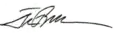Signature de Steve Bullock