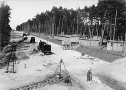 Construction d'une autoroute en Allemagne