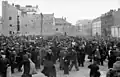 Marché à l'intersection de la rue Ksawery Lubecki et de la rue Gęsia (juin 1941)