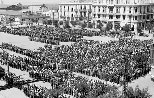 Le rassemblement des Juifs de Salonique, juillet 1942
