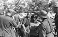 Soldats allemands chargeant des munitions dans un Sd.Kfz. 252, Crimée, juin 1942.
