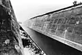 Vue du Canal Albert depuis une position de mitrailleuses  sur le fort d'Eben-Emael (photo du 23 mai 1940)