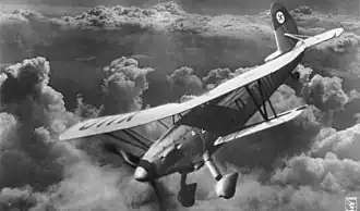 Vue de l'avion.