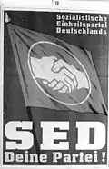 Une affiche du SED de 1950.