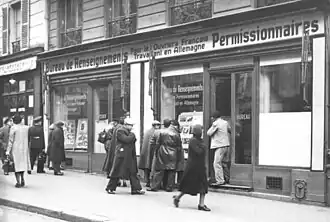 Le « Bureau de renseignements pour les ouvriers français travaillant en Allemagne permissionnaires », (février 1943).