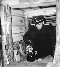 Le tunnel d'évacuation de la Wollankstraße, découvert entre l'Est et l'Ouest de Berlin, 1962.