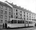 Gothawagen sur la Platz der Einheit&nbsp;(de) en 1965