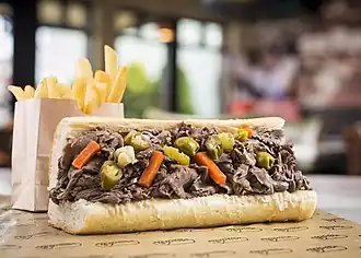 Sandwich italien au bœuf