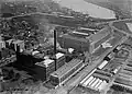 Vue aérienne des ateliers de Washington vers 1918