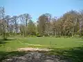 Le parc qui a remplacé le château.
