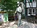 Vendeur de bretzels à Solingen (Allemagne).