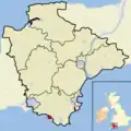 Localisation de l'île.