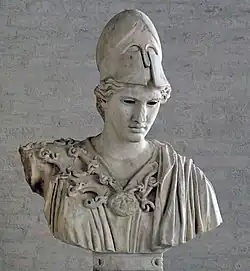 Buste d'Athéna du type de Velletri, glyptothèque de Munich.