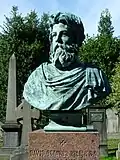 Amelia Robertson Paton, buste de David Octavius Hill sur sa tombe.