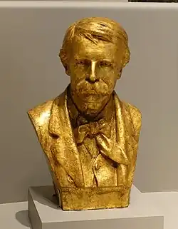 Buste d'Edward Souther Griffin, en plâtre et feuille d'or, 1881, Portland Museum of Art&nbsp;(en)