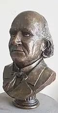 Buste en bronze de Leconte de Lisle, au Lycée Leconte de Lisle (Saint-Denis de la Réunion), par Alexandre Guéry.