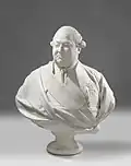 Jean-Antoine Houdon, Suffren, 1787, Rijksmuseum Amsterdam. Buste réalisé du vivant du bailli, il a été de nombreuses fois reproduit en marbre ou en bronze.