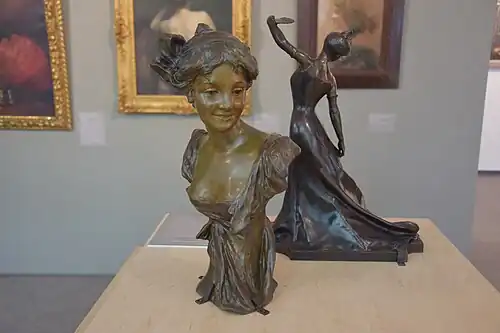 Buste de jeune femme, Bronze, Musée Henri-Boez, Maubeuge