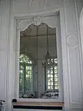 Détails boiseries et miroir - Salon rond.