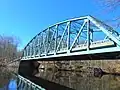 Le pont de Butts&nbsp;(en) sur la rivière, classé au registre national des lieux historiques.