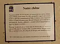 Panonceau d'informations touristique.