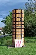 Entrée du village à l'ouest.
