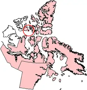 Carte de l'île de Byam Martin.