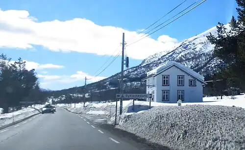 La route à Bykle.