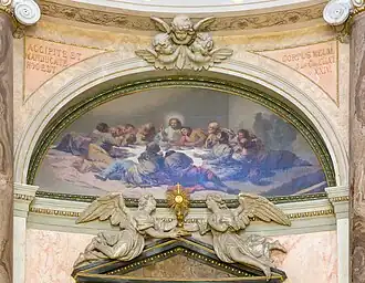 La Sainte Cène par Goya, dans la chapelle haute de l'oratoire de la Sainte Grotte.