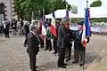 Les porte-drapeaux.