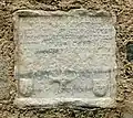 Plaque funéraire de Bernard de Céret et sa femme