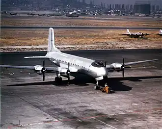 Vue de l'avion.