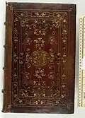 Reliure (plat supérieur) sur : Pline l'Ancien, Histoire naturelle, Paris, 1543.
