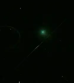 Description de l'image C2006 M4 SWAN + Orionid meteor.jpg.