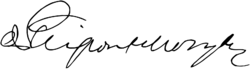 signature de John Pierpont Morgan