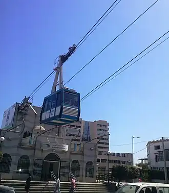 Le téléphérique du Palais de la Culture à Alger.